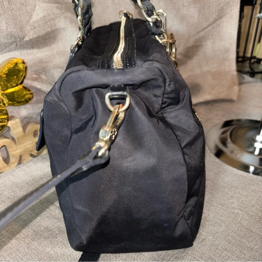 TOUS Brunock Chain Black Satchel Bag
